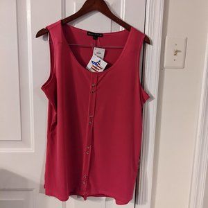 Suzie in the City Sleeveless Top, Pink, XL